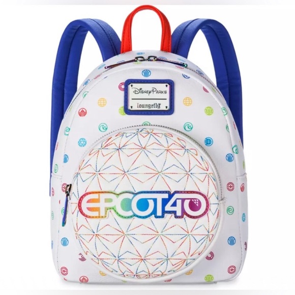 Loungefly Handbags - Epcot 40th Anniversary Loungefly Mini Backpack Figment Lining